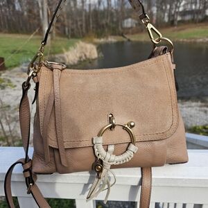 Limited See By Chloe Joan Bag Pink & Beige White 2 Tone Rare Handbag